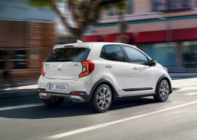 kia picanto xline my22 34rear driving